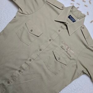 The Aviator Van Heusen Sport‎ Aviation Button Up Short Sleeve Shirt Menswear